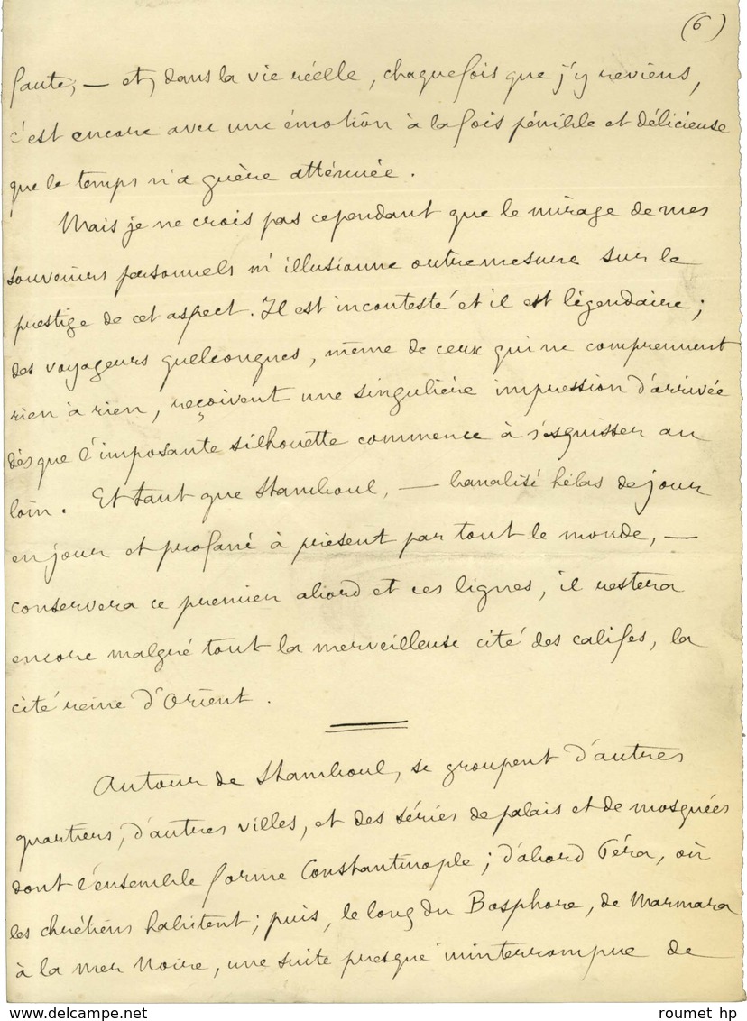 LOTI Pierre, Julien Viaud, Dit (1850-1923), écrivain, Officier De Marine Et Académicien Français. -/- CONSTANTINOPLE. - Autres & Non Classés