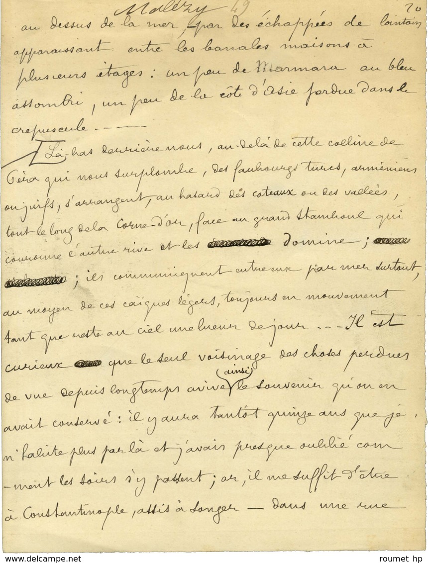 LOTI Pierre, Julien Viaud, Dit (1850-1923), écrivain, Officier De Marine Et Académicien Français. -/- CONSTANTINOPLE. - Autres & Non Classés