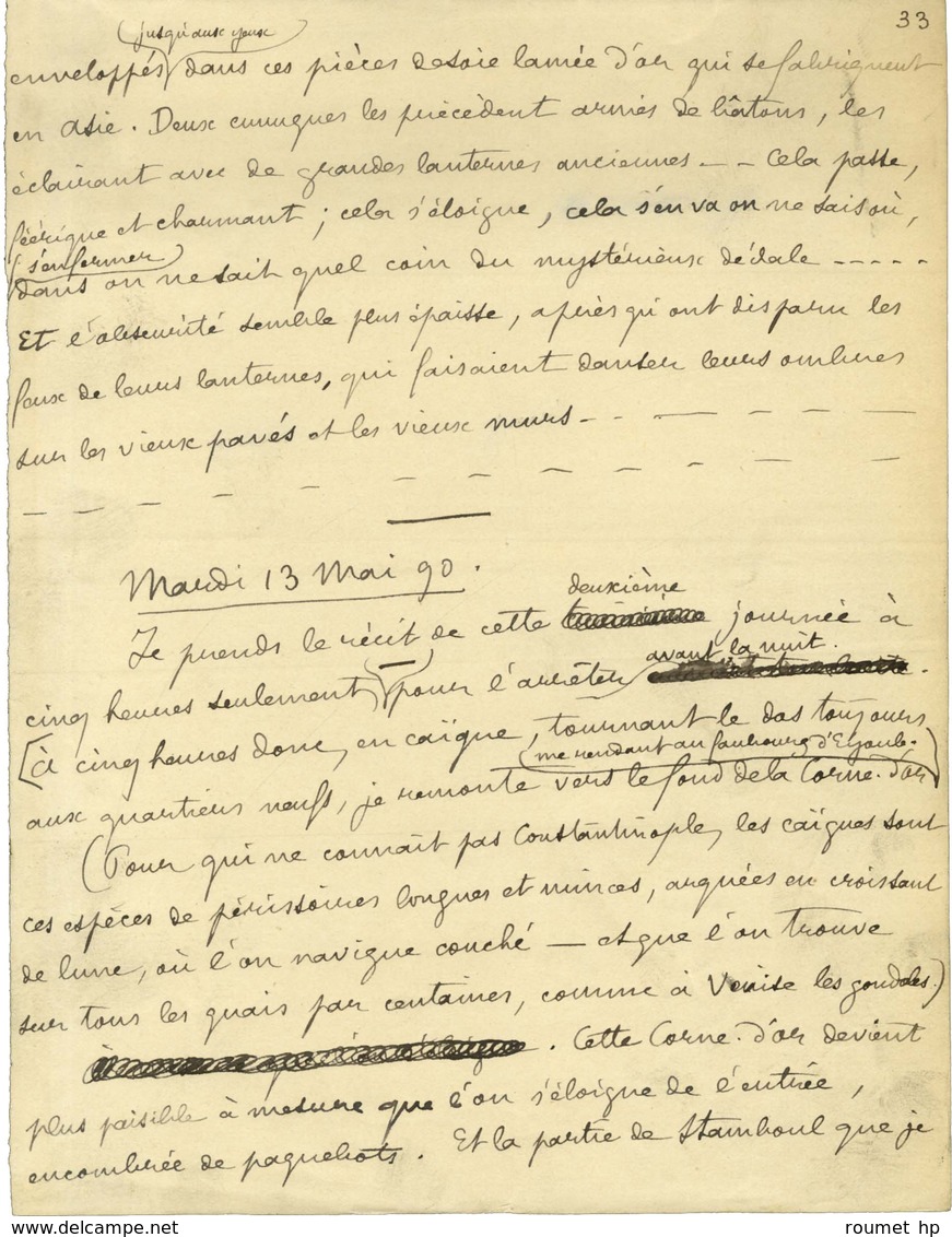 LOTI Pierre, Julien Viaud, Dit (1850-1923), écrivain, Officier De Marine Et Académicien Français. -/- CONSTANTINOPLE. - Autres & Non Classés