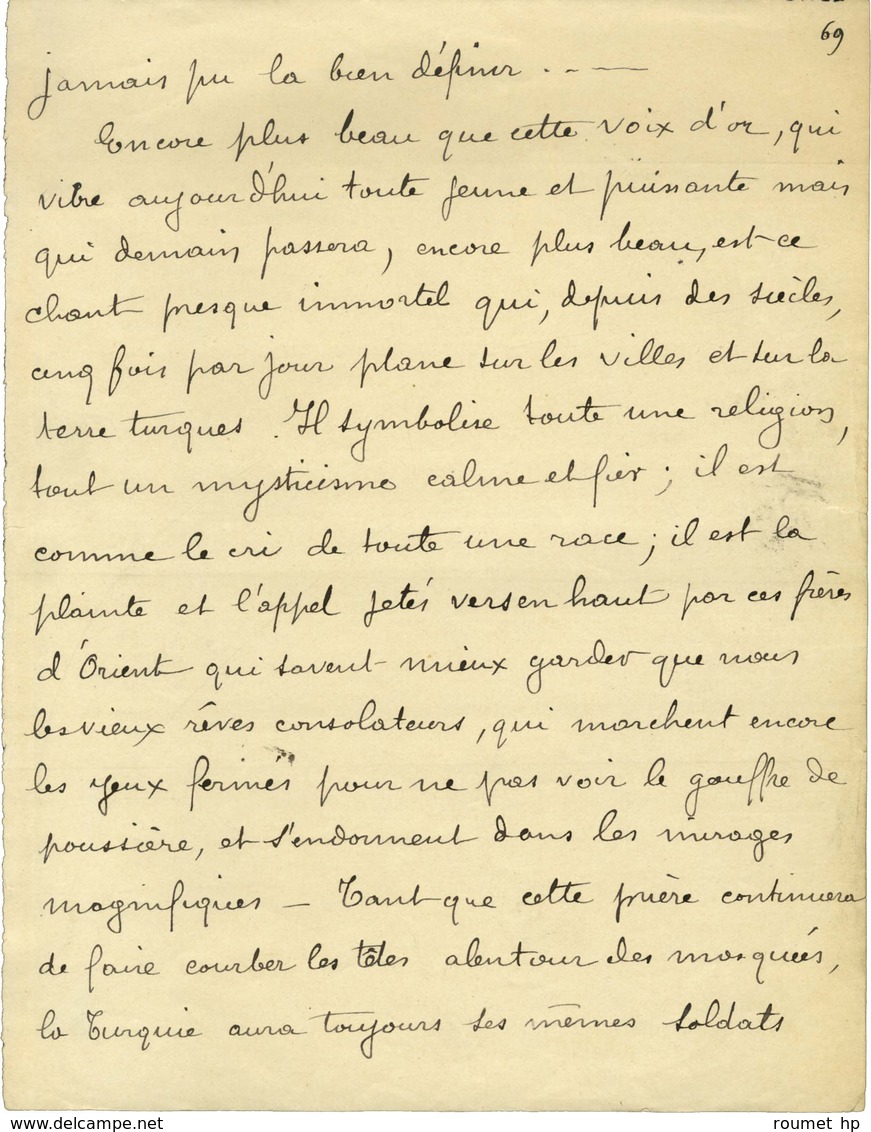 LOTI Pierre, Julien Viaud, dit (1850-1923), écrivain, officier de marine et académicien français. -/- CONSTANTINOPLE.