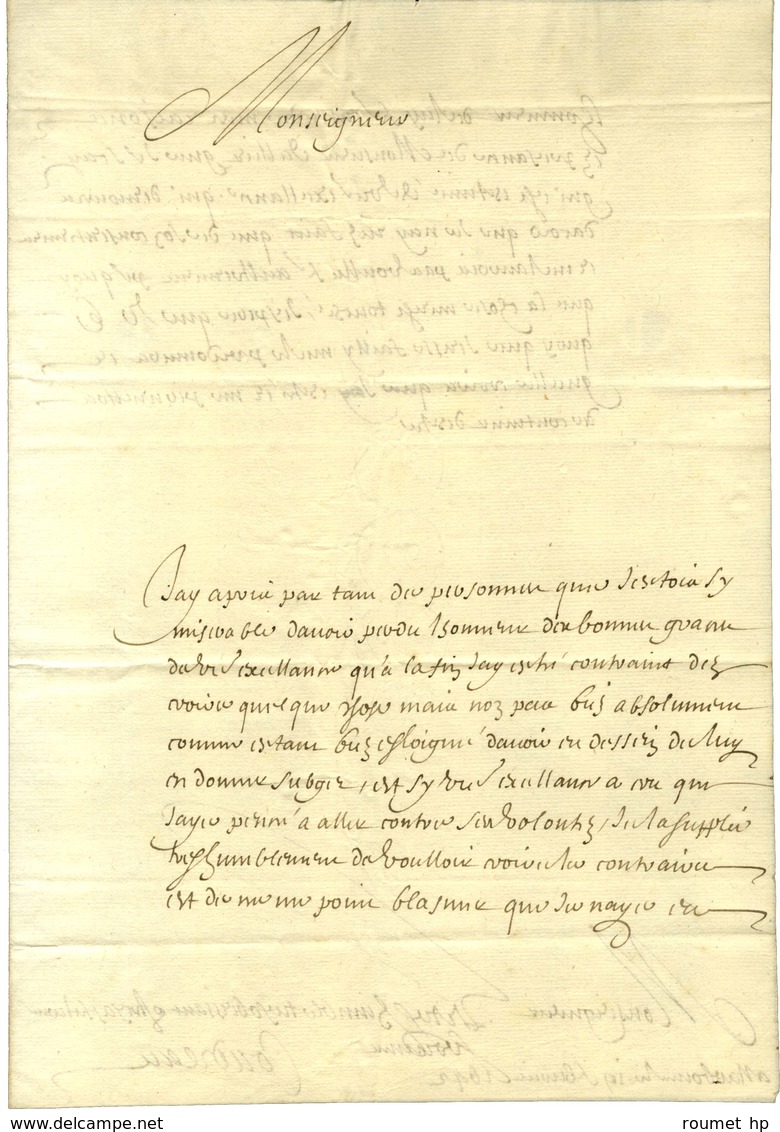 [MAILLÉ-BRÉZÉ Urbain De, Marquis De Brézé (1597-1650), Maréchal De France]. - Other & Unclassified