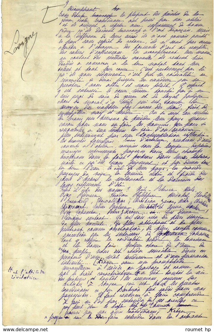 MICHEL André (1853-1925), historien et critique d'art. -/- COPENHAGUE.