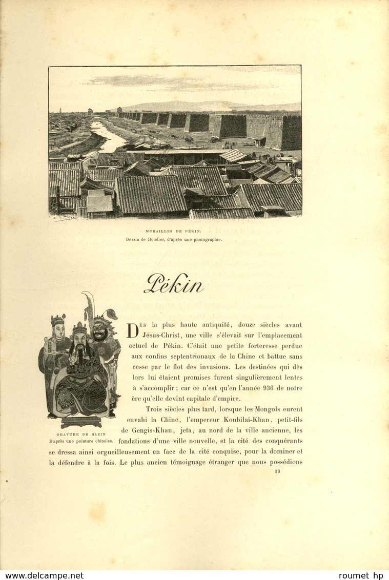 PALÉOLOGUE Maurice (1859-1944), diplomate, historien, essayiste et académicien français. -/- PÉKIN.