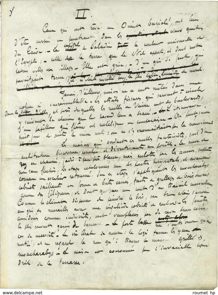 PELLETAN Camille (1846-1915), Historien, Journaliste Et Homme Politique. -/- LE CAIRE. - Autres & Non Classés