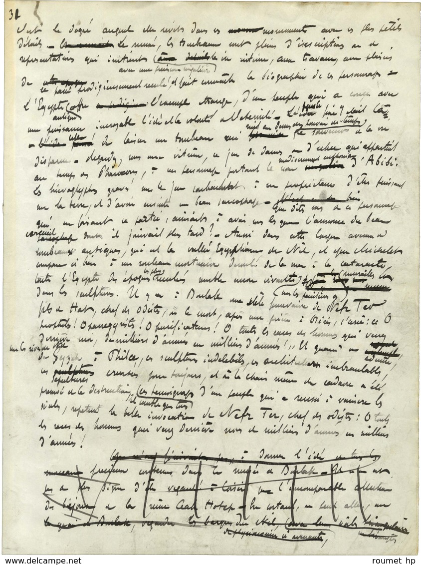 PELLETAN Camille (1846-1915), Historien, Journaliste Et Homme Politique. -/- LE CAIRE. - Altri & Non Classificati