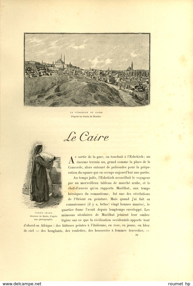 PELLETAN Camille (1846-1915), historien, journaliste et homme politique. -/- LE CAIRE.