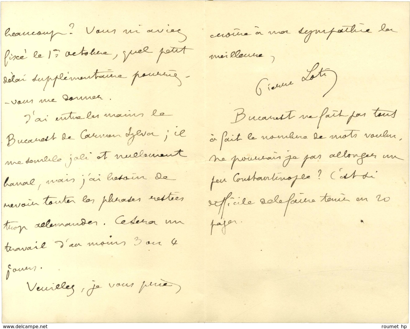 SYLVA Carmen, Élisabeth De Wied Dite (1843-1916) Reine De Roumanie. -/- LOTI Pierre. -/- BUCAREST. - Autres & Non Classés