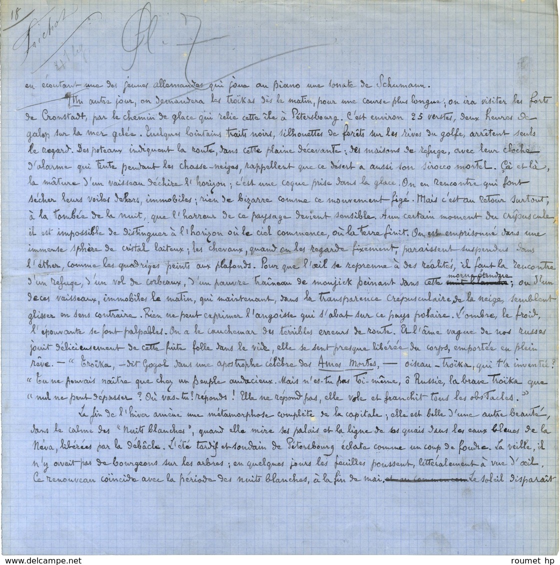 VOGÜÉ Eugène-Melchior De (1848-1910), écrivain, Diplomate, Homme Politique Et Académicien Français. -/- SAINT-PETERSBOUR - Other & Unclassified