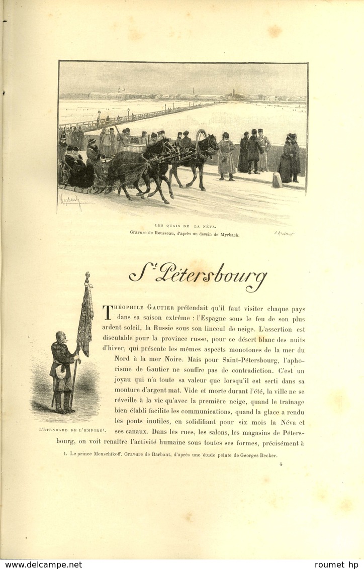 VOGÜÉ Eugène-Melchior de (1848-1910), écrivain, diplomate, homme politique et académicien français. -/- SAINT-PETERSBOUR