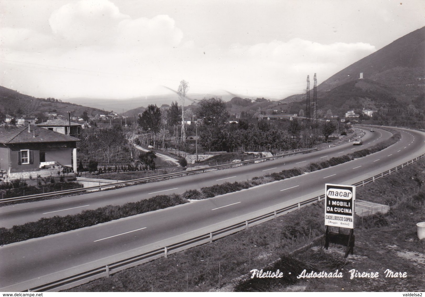 FILETTOLE - VECCHIANO - PISA - PANORAMA CON L'AUTOSTRADA FIRENZE / MARE - MOBILI DA CUCINA MACAR/REGGIO EMILIA - Pisa