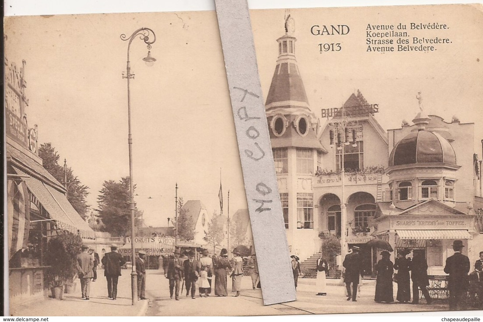 Exposition De Gand 1913 - Avenue Du Belvédère - Expositions