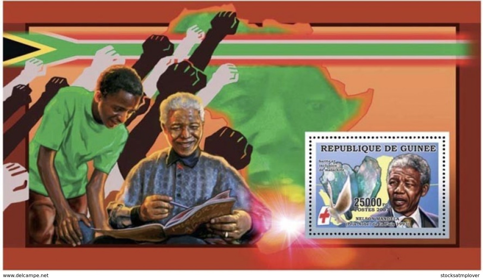 Guinea  2006 Humanists , Nelson Mandela ,mineral - Guinée (1958-...)