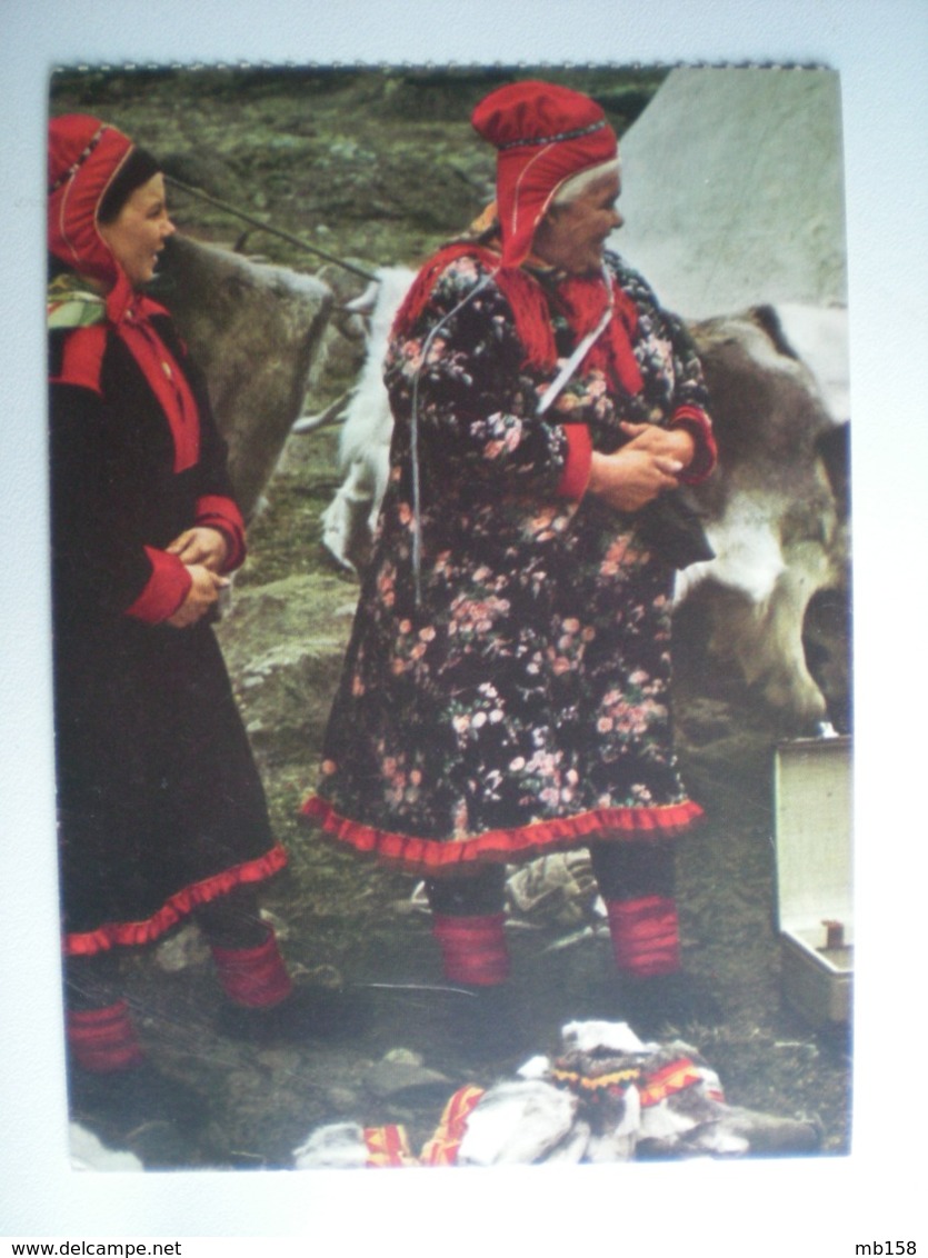 Finland Lapland  Folklore Typical Dresses Costume Tradition - Finlande