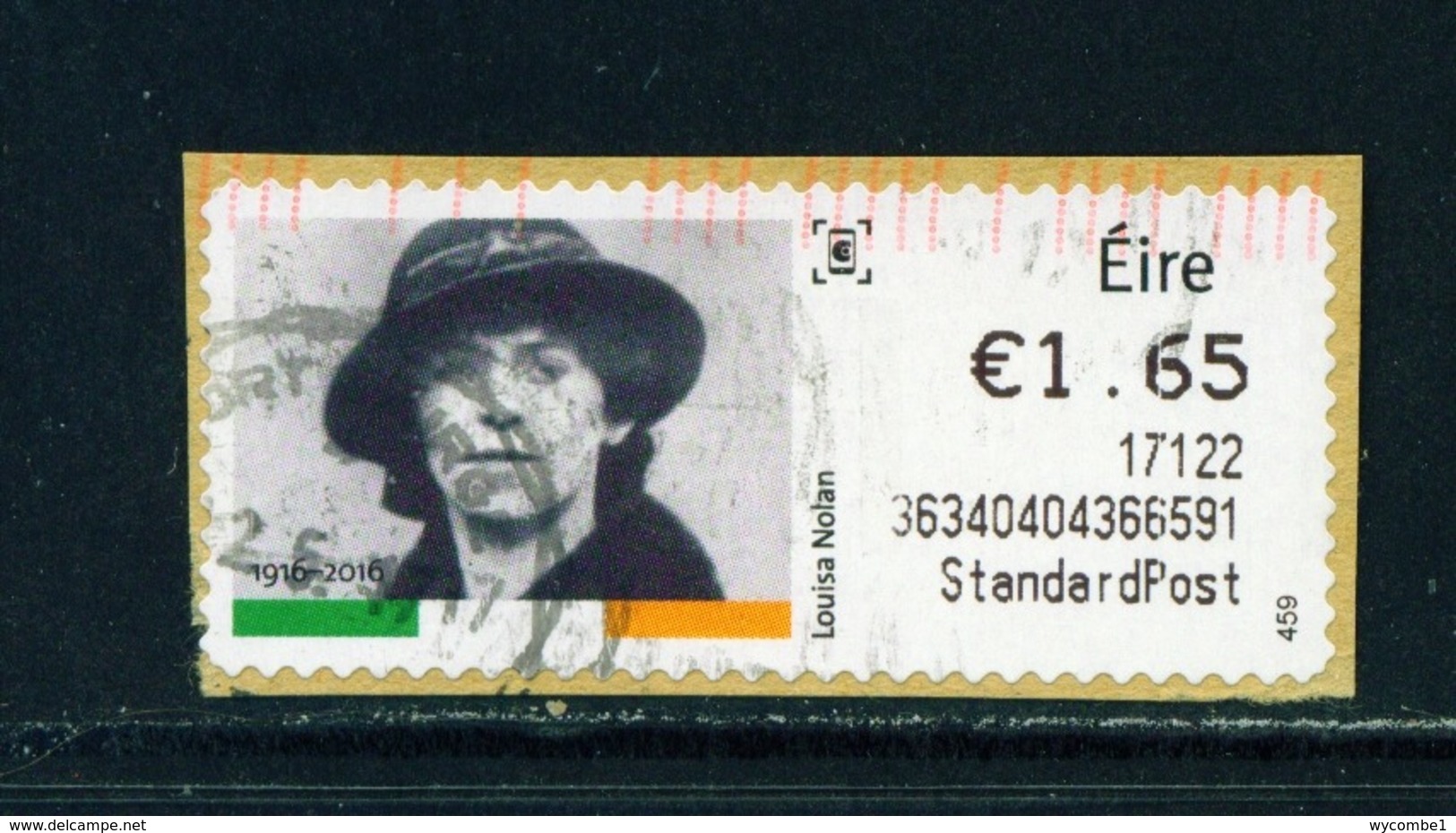 IRELAND  -  2016 Easter Rising SOAR (Stamp On A Roll)  CDS  Used On Piece As Scan - Oblitérés