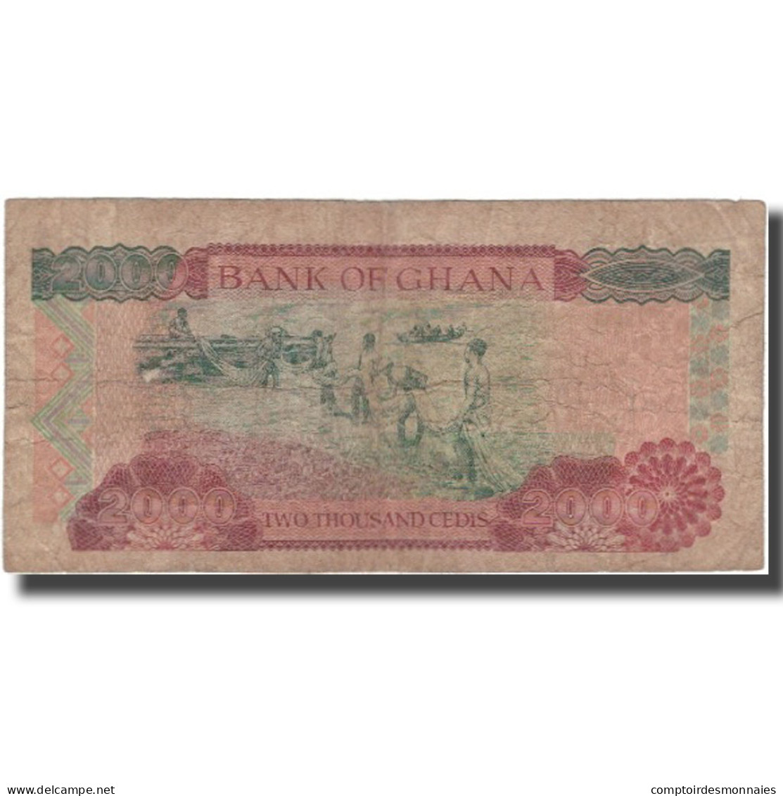 Billet, Ghana, 2000 Cedis, 2001-10-22, KM:33f, B - Ghana