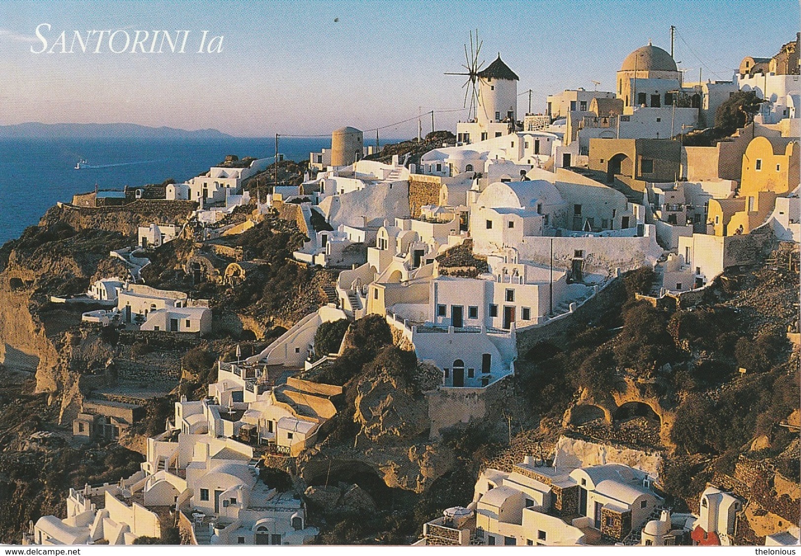 * Grecia - Isola Santorini - Panorama Serale - Non Viaggiata - Grecia