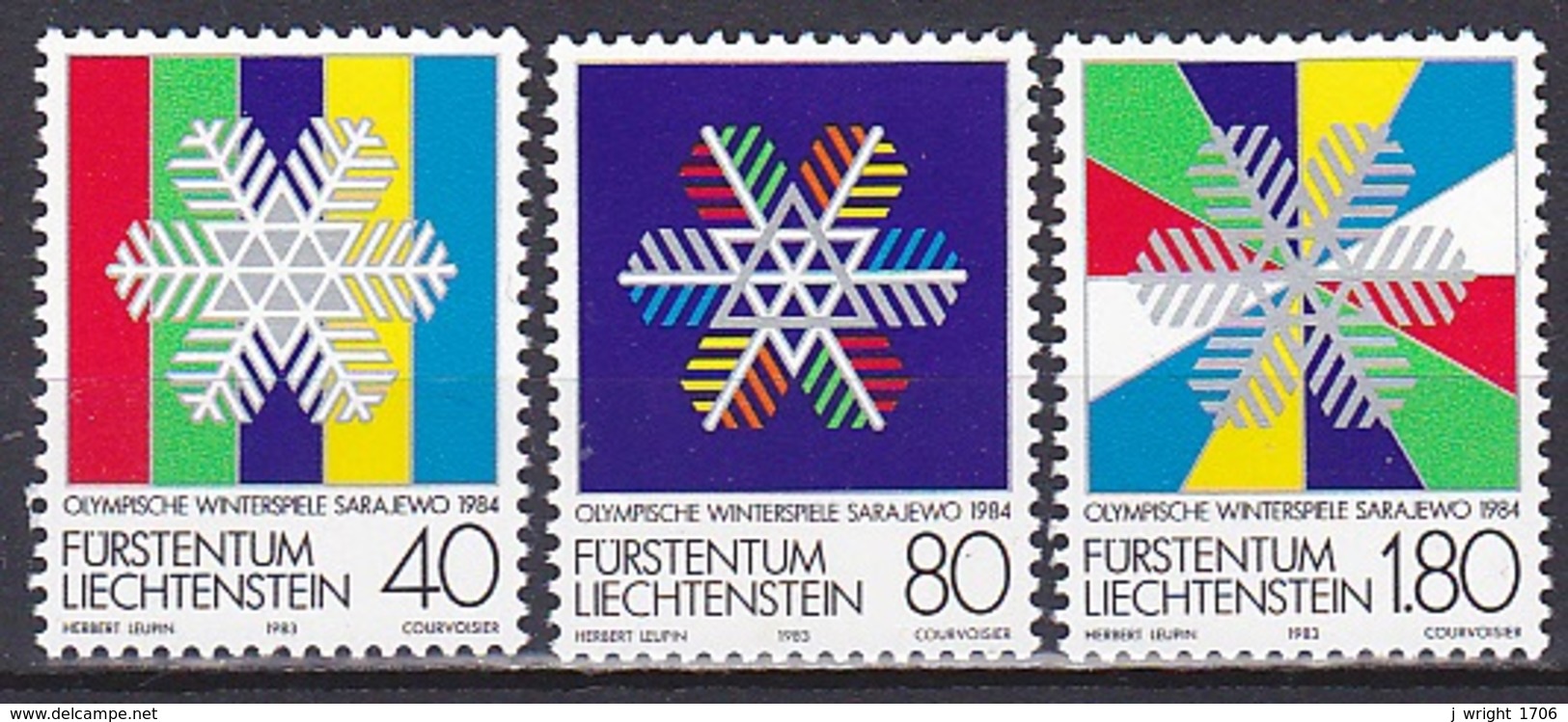 Liechtenstein/1983 - Olympic Winter Games/Olympische Winterspiele - Set - MNH - Unused Stamps