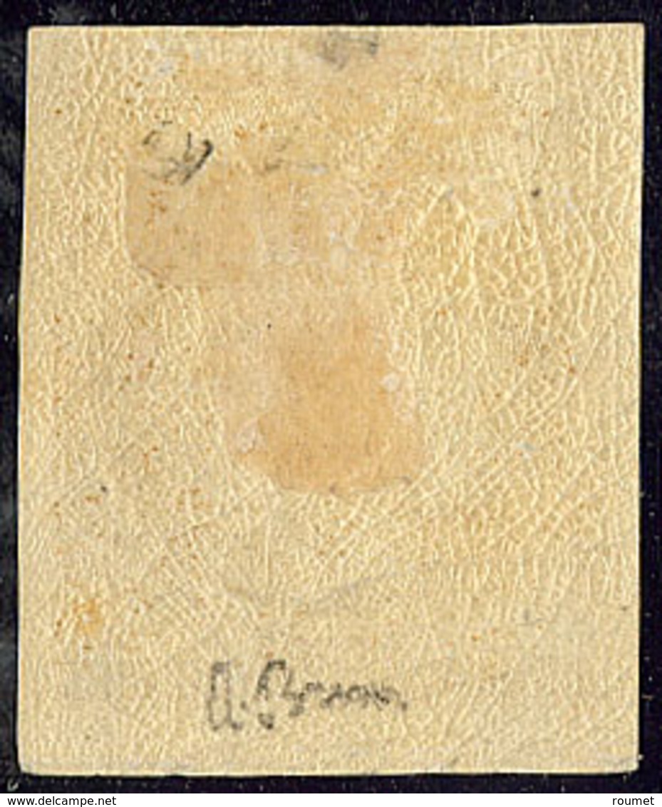 * No 1, Bistre-jaune, Petit Bdf, Jolie Pièce. - TB. - R - 1849-1850 Ceres