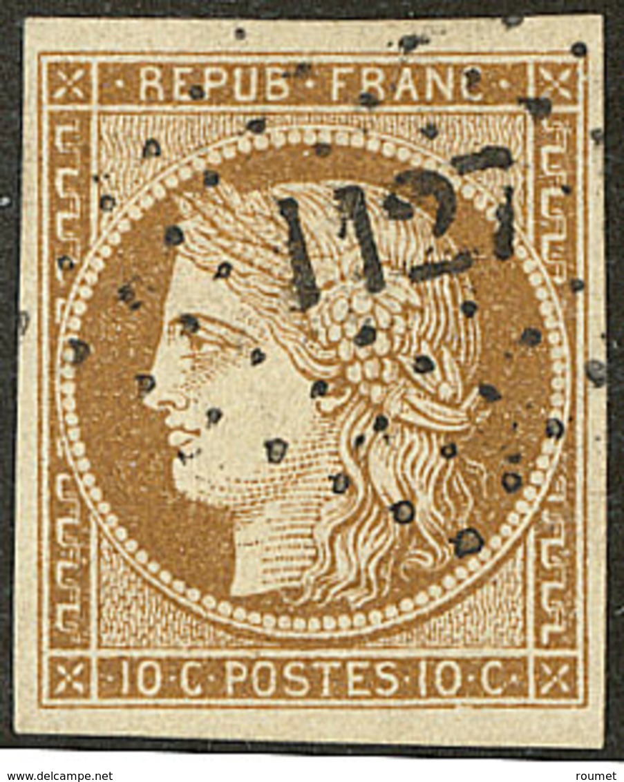 No 1a, Bistre-brun, Nuance Foncée, Obl Pc 1127, Jolie Pièce. - TB - 1849-1850 Ceres