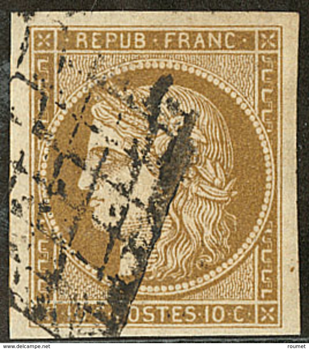 No 1b, Bistre Verdâtre, Nuance Foncée. - TB - 1849-1850 Ceres