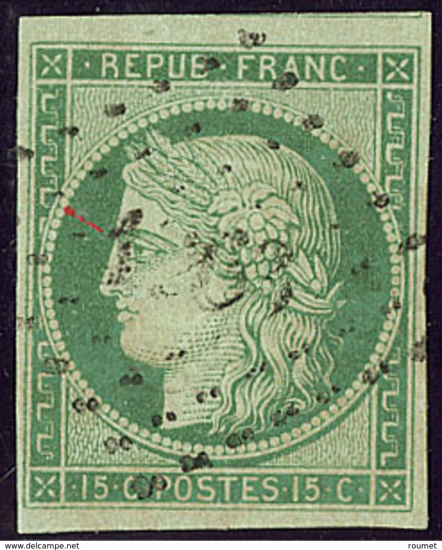 Petits Chiffres. No 2, Vert, Obl Pc 1263 La Ferté Gaucher, Un Voisin. - TB. - R - 1849-1850 Cérès