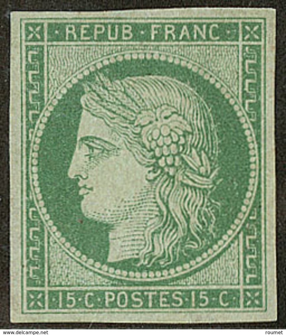 (*) No 2a, Vert Clair, Jolie Pièce. - RR (cote Maury) - 1849-1850 Ceres