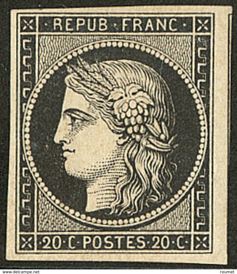 * No 3a, Noir Sur Blanc, Un Voisin. - TB - 1849-1850 Ceres