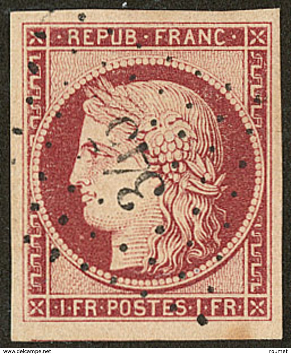 No 6, Obl Pc 345, Jolie Pièce. - TB. - R - 1849-1850 Ceres