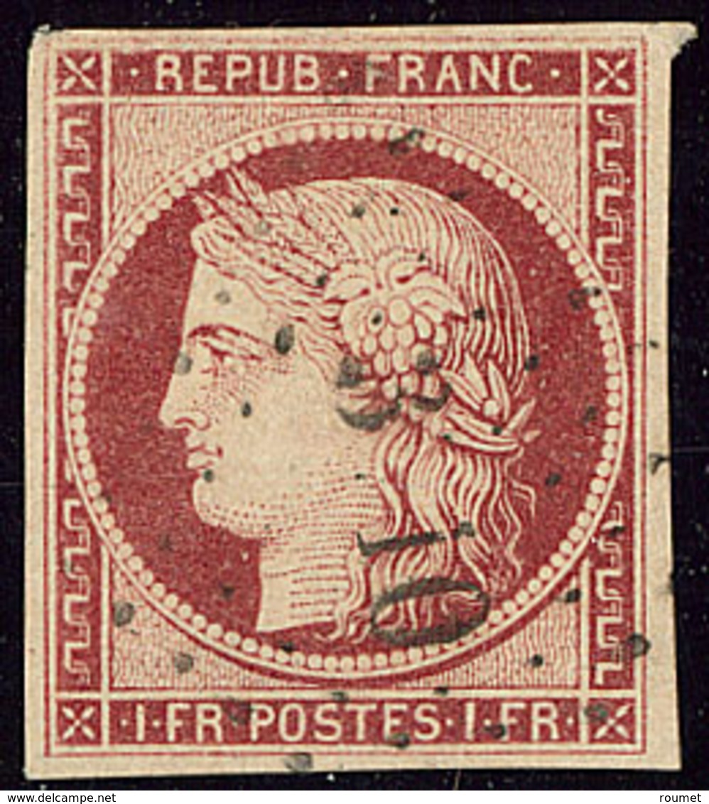 No 6, Obl Pc 3710 (Alger). - TB. - R (cote Maury) - 1849-1850 Cérès