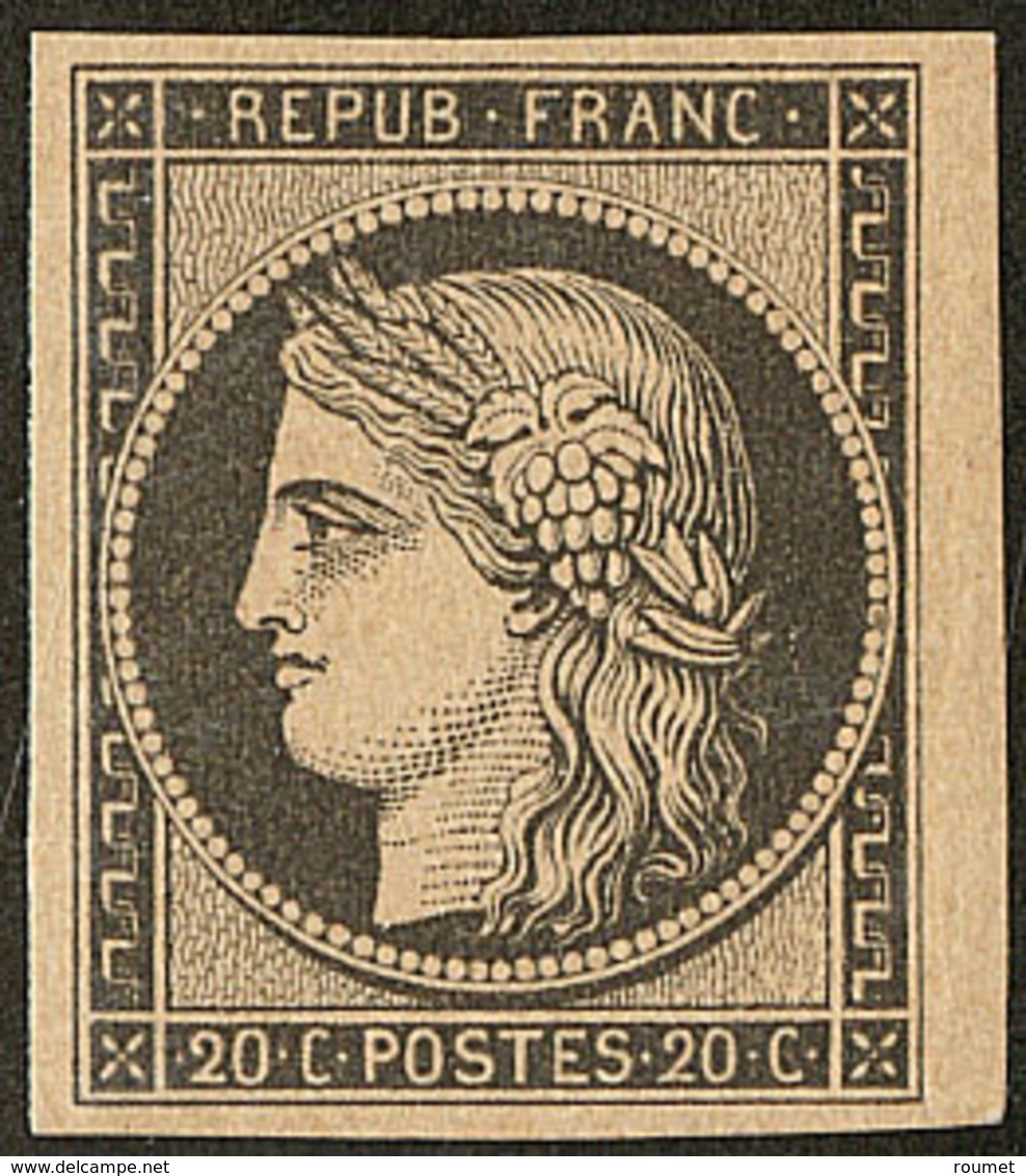 ** Réimpression. No 3f, Superbe - 1849-1850 Ceres