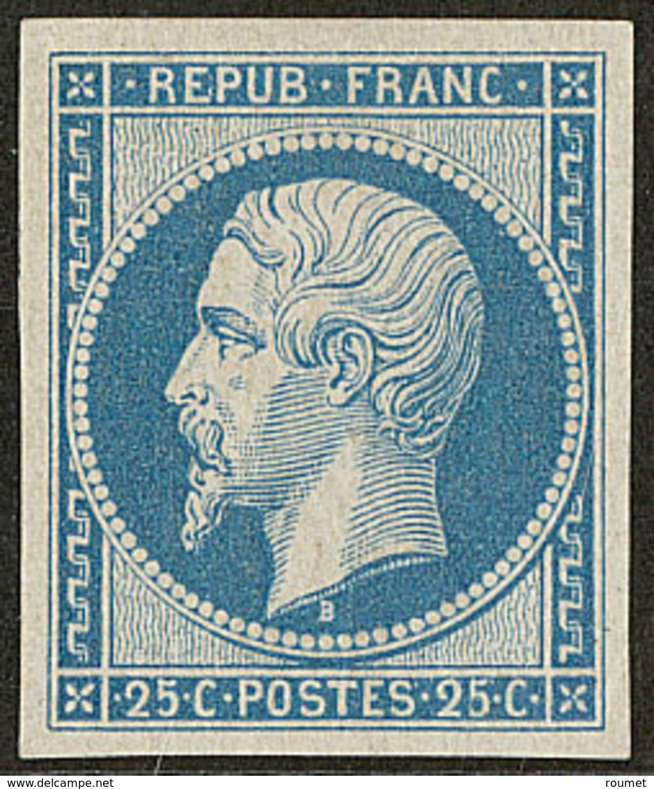 * No 10, Bleu, Jolie Pièce. - TB. - RR (certificat JF Brun) - 1852 Louis-Napoléon