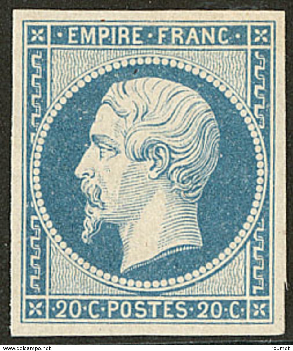 ** No 14Af, Bleu Laiteux, Très Frais. - TB - 1853-1860 Napoléon III