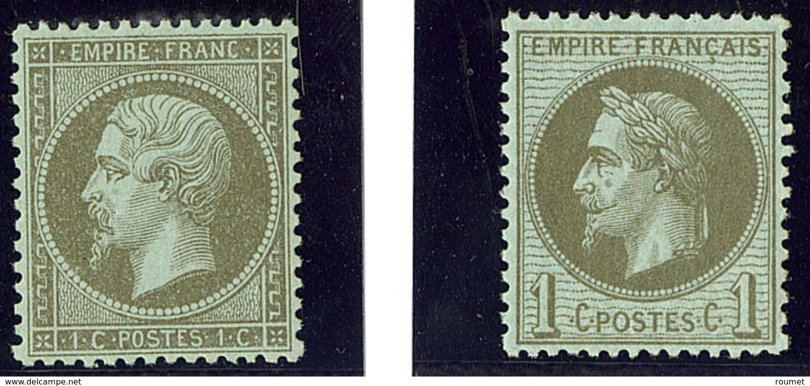 ** Nos 19a, 25. - TB - 1862 Napoléon III