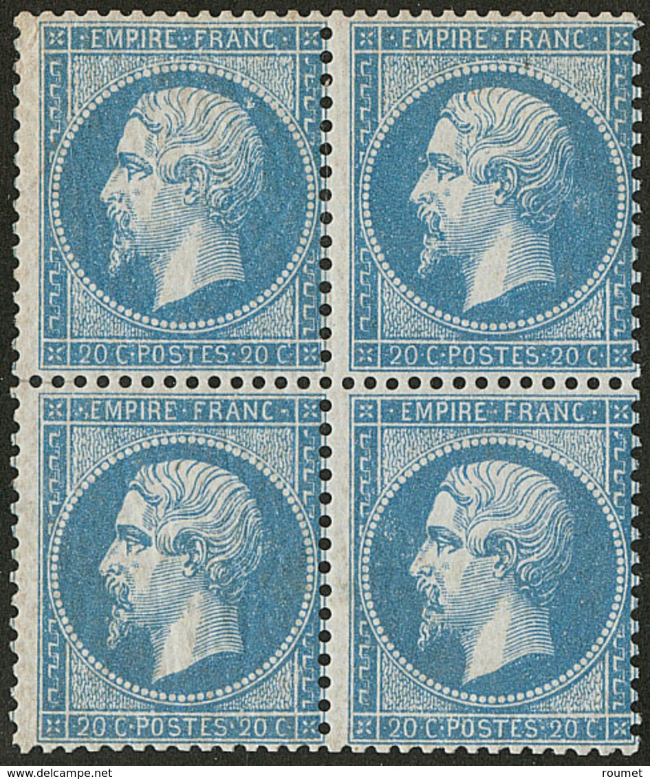 ** No 22, Bleu, Bloc De Quatre. - TB - 1862 Napoléon III