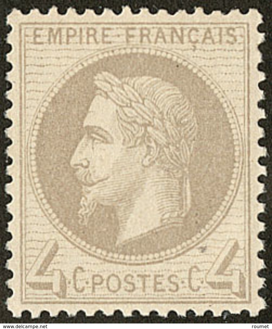 * No 27B, Gris, Quasiment **, Très Frais Et Centré. - TB - 1863-1870 Napoléon III Lauré