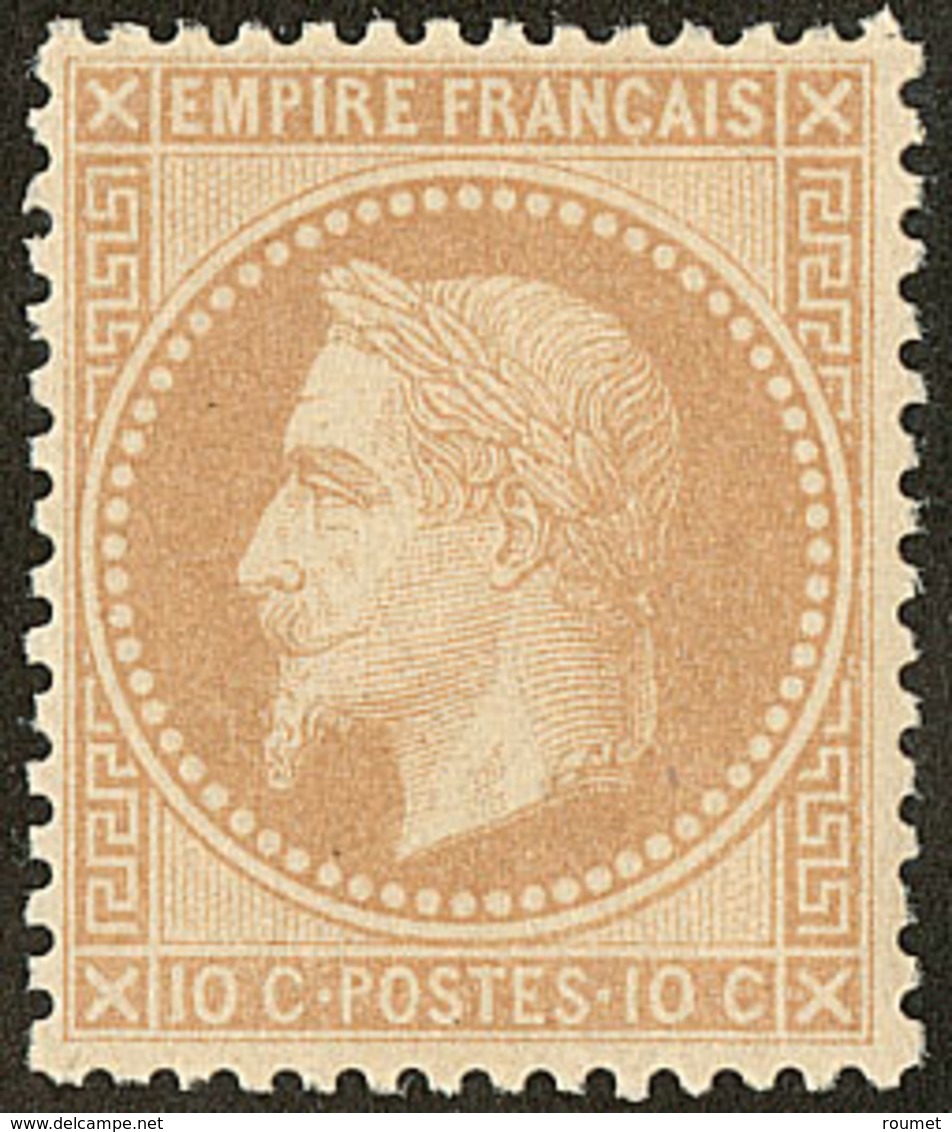 ** No 28B, Bistre, Très Frais Et Centré. - TB - 1863-1870 Napoleon III With Laurels