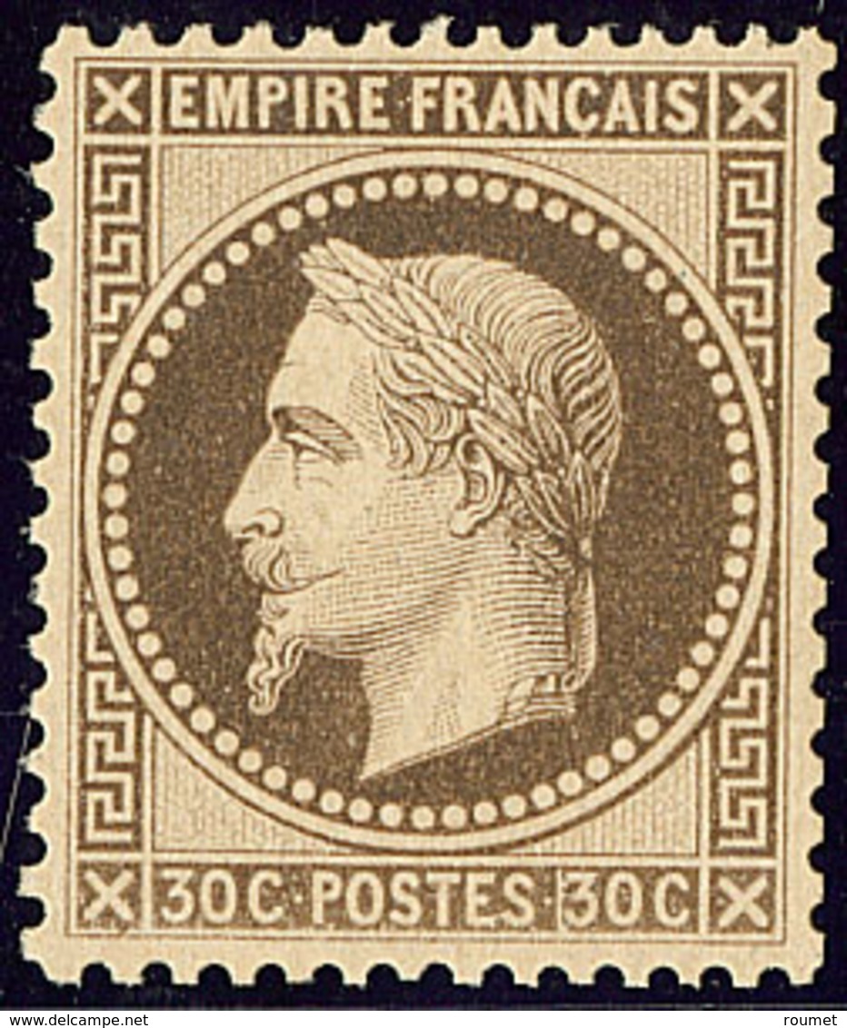 ** No 30b, Brun Noir, Superbe. - R - 1863-1870 Napoléon III Lauré