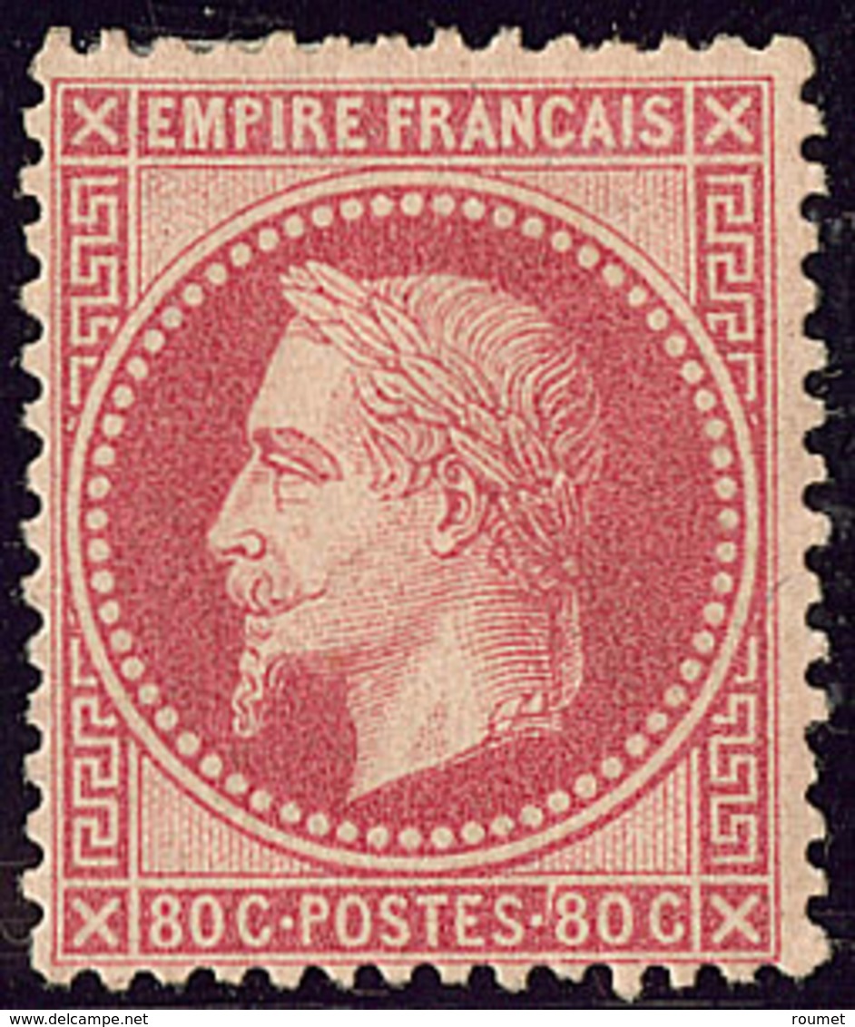 * No 32, Rose, Nuance Foncée. - TB. - R - 1863-1870 Napoléon III Con Laureles