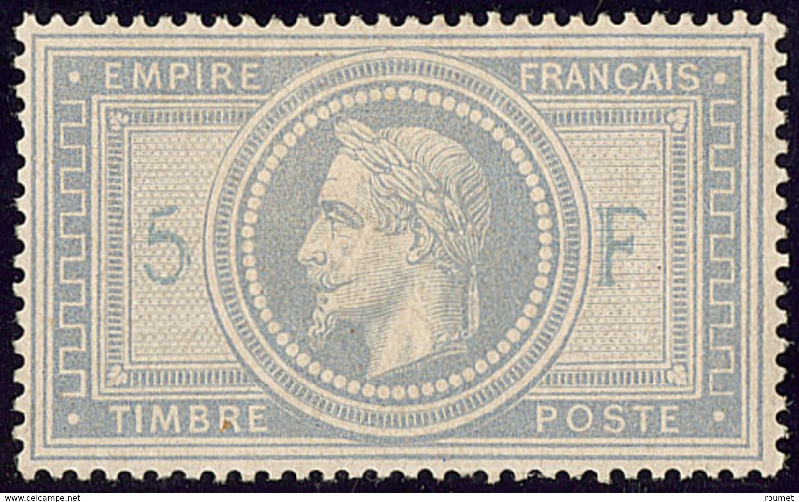 * No 33, Violet-gris, Jolie Pièce. - TB. - RR - 1863-1870 Napoleon III With Laurels