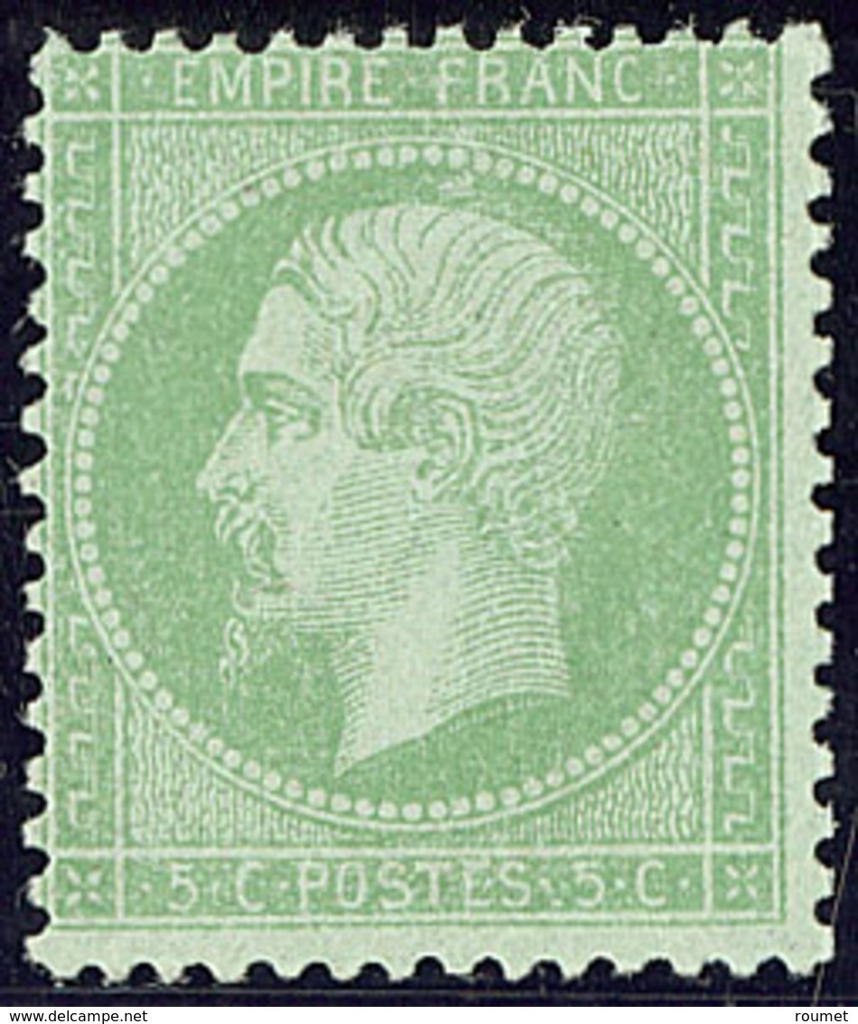 ** No 35, Vert Pâle Sur Bleu. - TB. - R - 1870 Siège De Paris