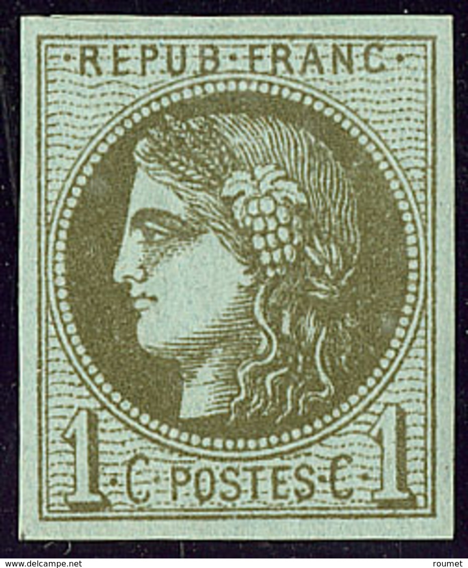 ** No 39IIIl, Olive, Très Frais. - TB - 1870 Emissione Di Bordeaux