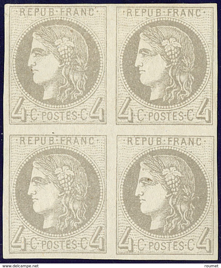 ** No 41II, Bloc De Quatre (deux Ex *), Très Frais. - TB - 1870 Emission De Bordeaux