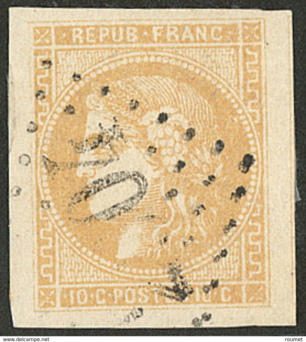 No 43IIj, Deux Voisins, Obl Gc, Jolie Pièce. - TB. - R - 1870 Bordeaux Printing