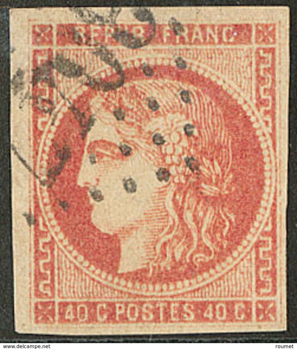 No 48g, Rouge Sang, Obl Gc 3047. - TB - 1870 Uitgave Van Bordeaux