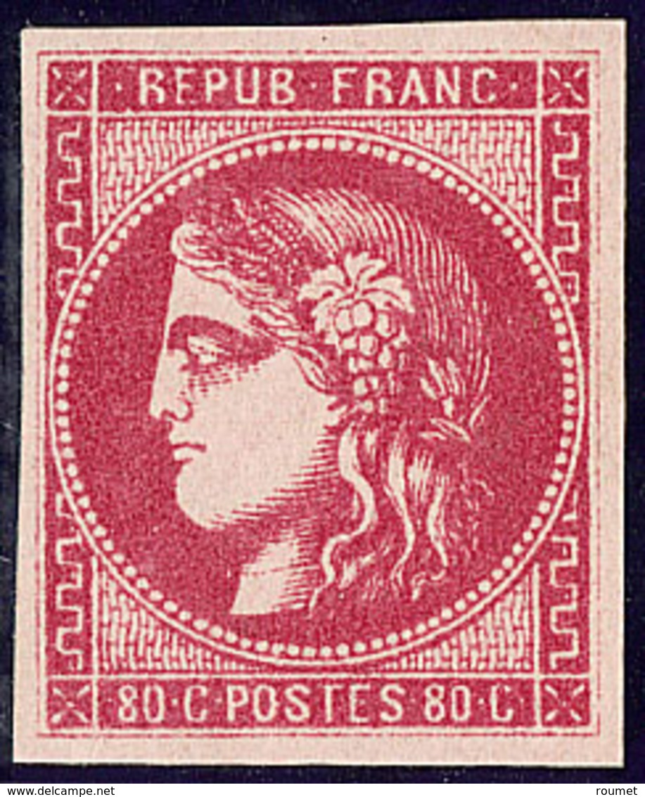 * No 49b, Rose Vif, Très Frais. - TB. - R - 1870 Emission De Bordeaux