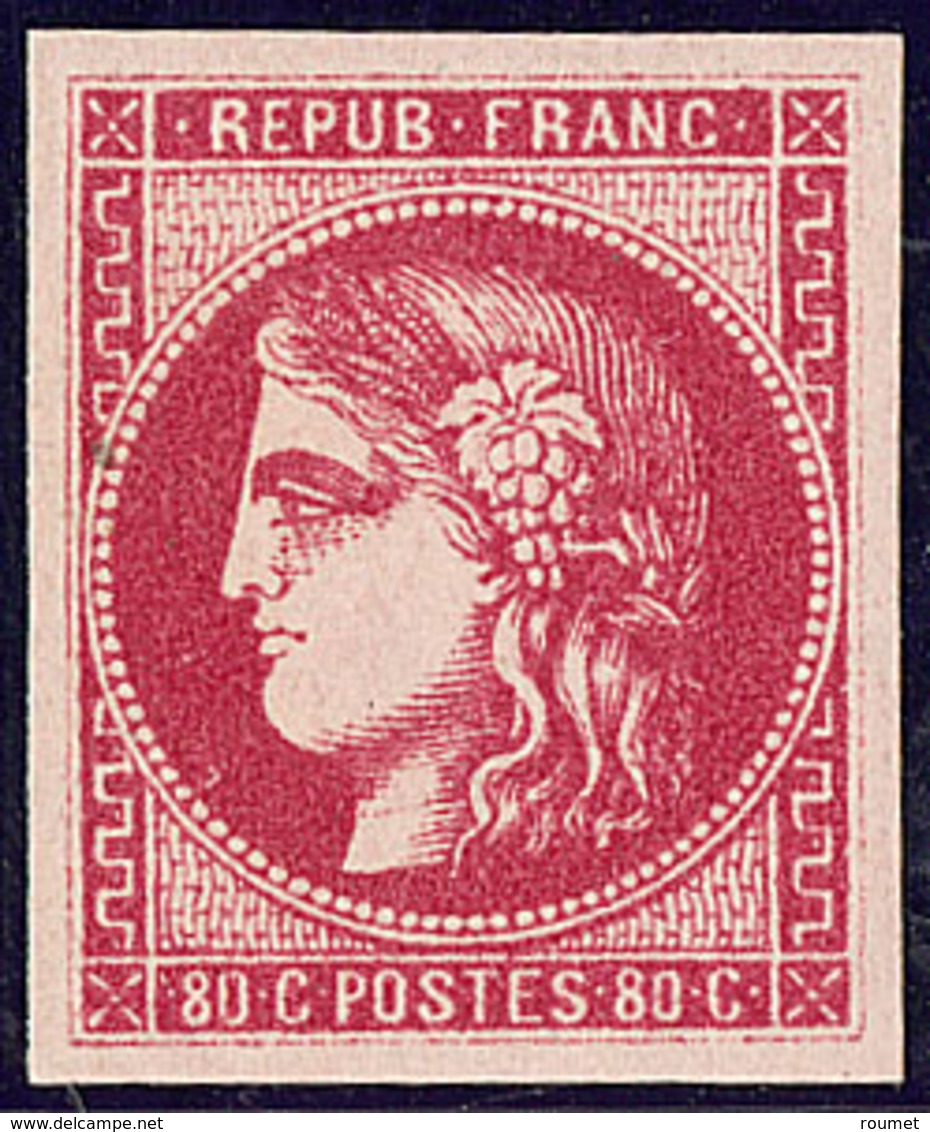 * No 49c, Rose Carminé, Jolie Pièce. - TB. - R - 1870 Emission De Bordeaux