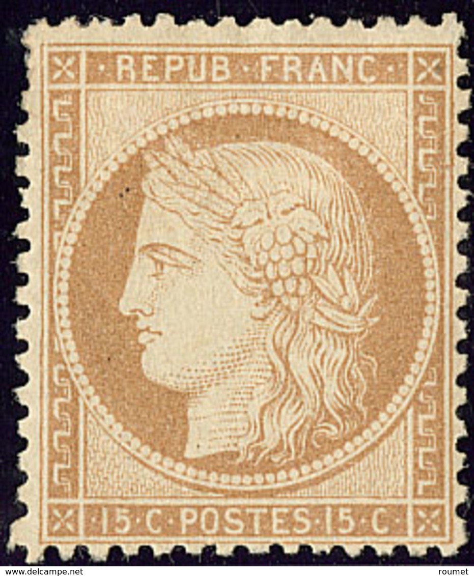 * No 59, Bistre, Une Dent à Peine Courte Sinon TB - 1871-1875 Cérès