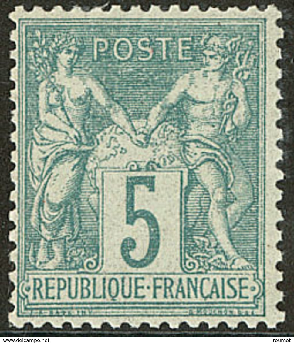 ** No 64, Vert, Très Frais Et Centré. - TB. - R - 1876-1878 Sage (Type I)