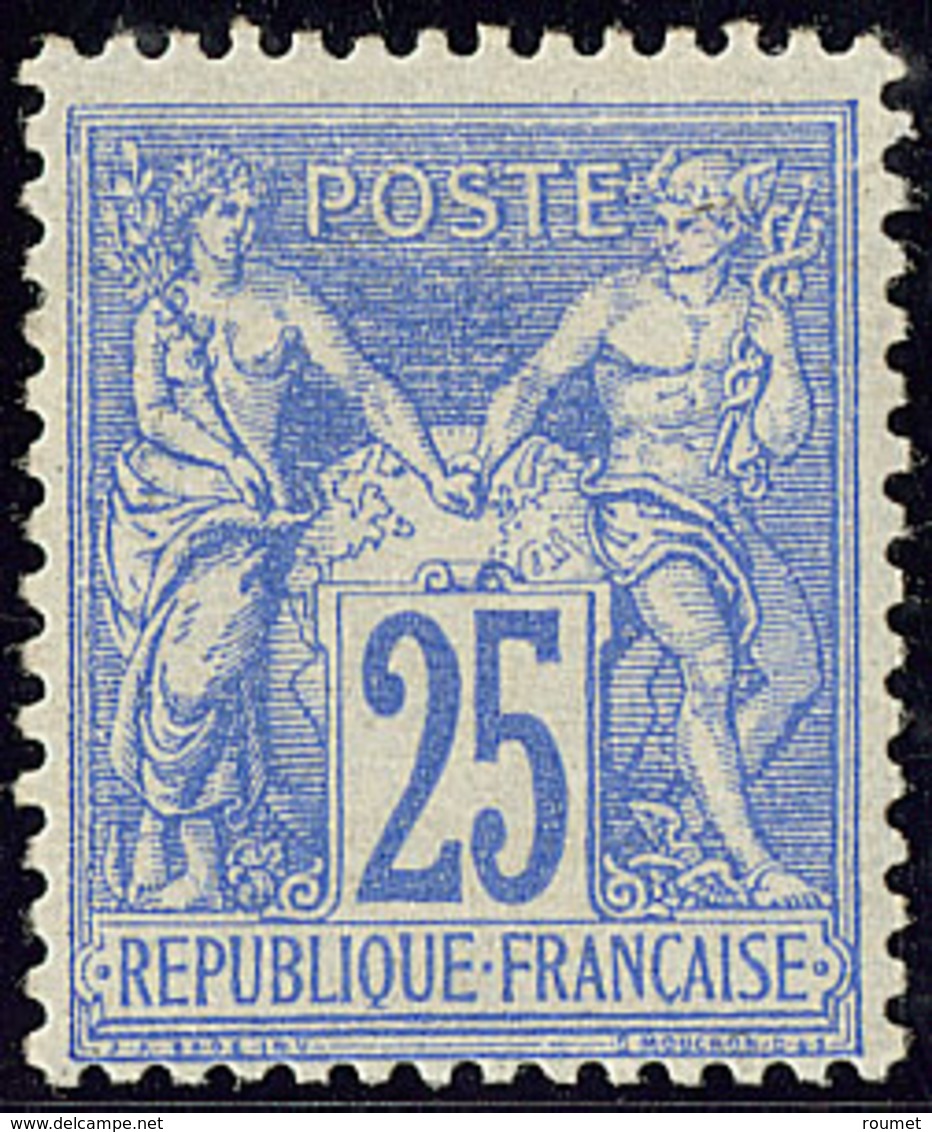 * No 68b, Outremer Vif, Pli Mais Très Frais Et Superbe D'aspect. - R - 1876-1878 Sage (Type I)