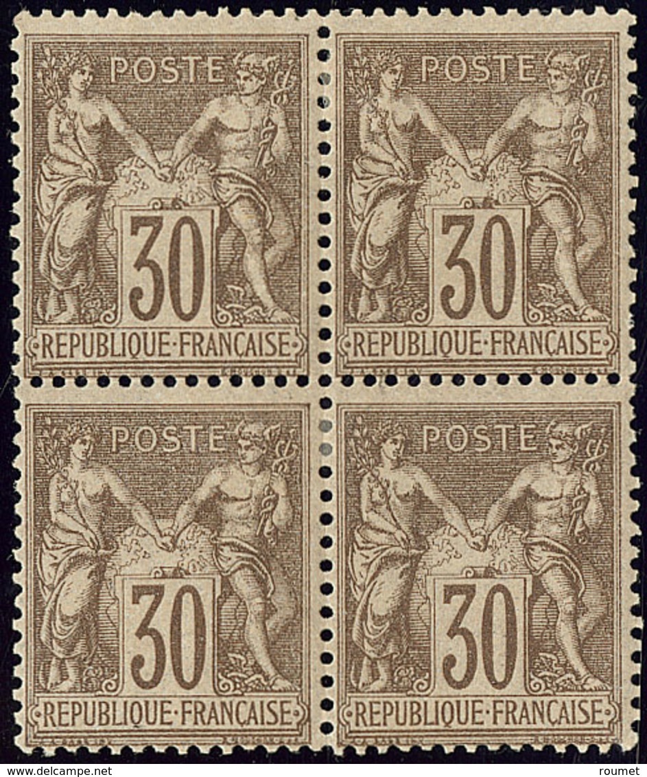 * No 69a, Bloc De Quatre, Très Frais. - TB (N°Maury) - 1876-1878 Sage (Type I)